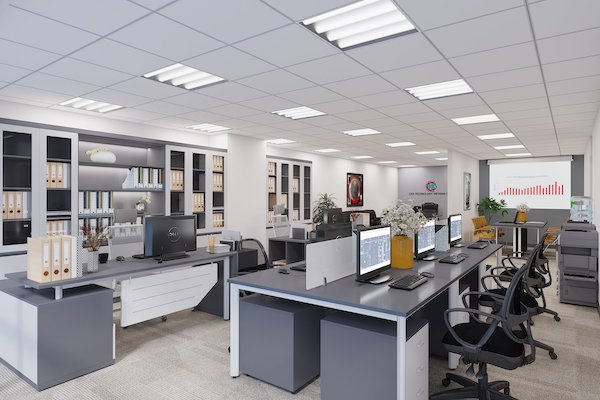 99+] Mẫu thiết kế nội thất văn phòng đẹp, hiện đại năm 2022