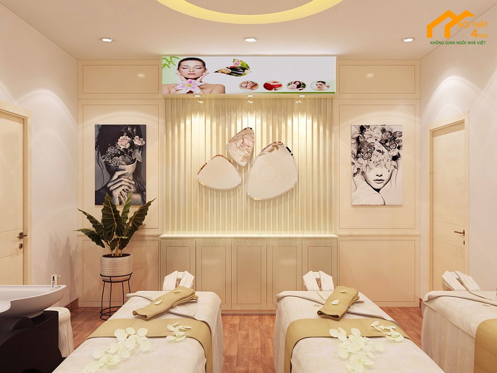 mau spa La Fleur 03 Thiết kế Spa nhỏ đẹp